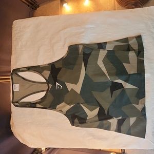 Gymshark Small Muscle Shirt Camo Style with Wicking Technology.